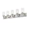Z-Lite Savannah 5 Light Vanity, Brushed Nickel & Clear 462-5V-BN - alternate 4